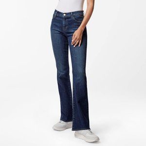 J Brand Sallie Mid Rise Boot Cut Jeans